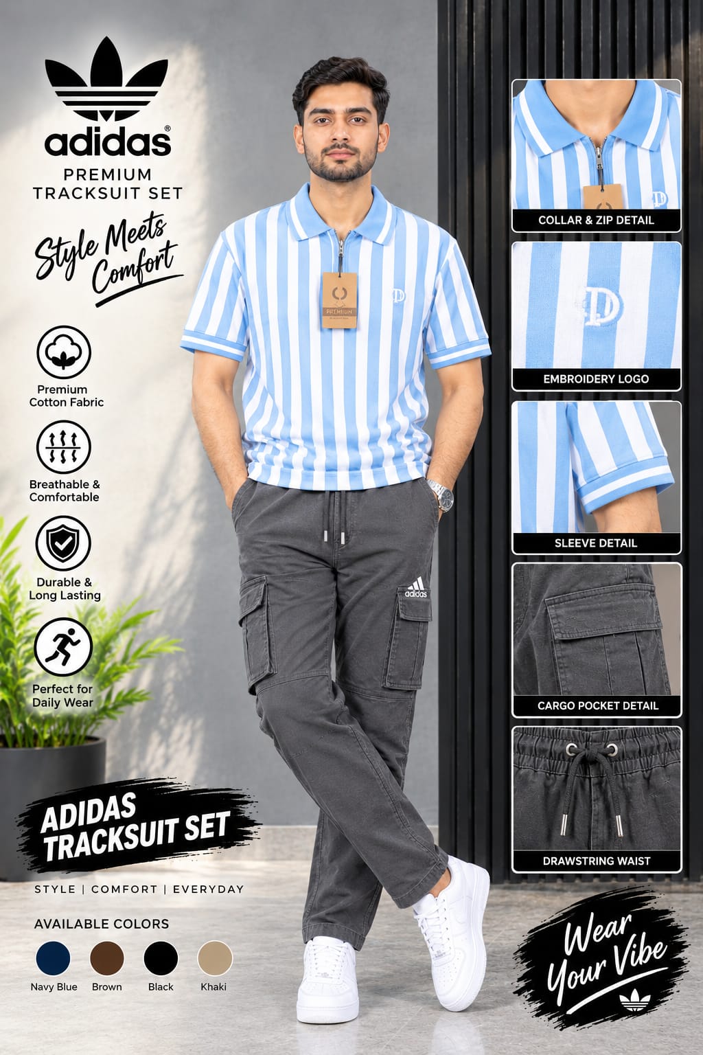 Premium Shirt & Cargo Trouser Set - Image 3